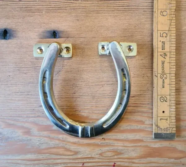Door Knocker Horseshoe Solid Brass