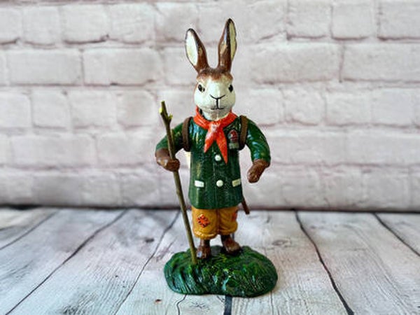 8'' Rabbit with Basket & Stick