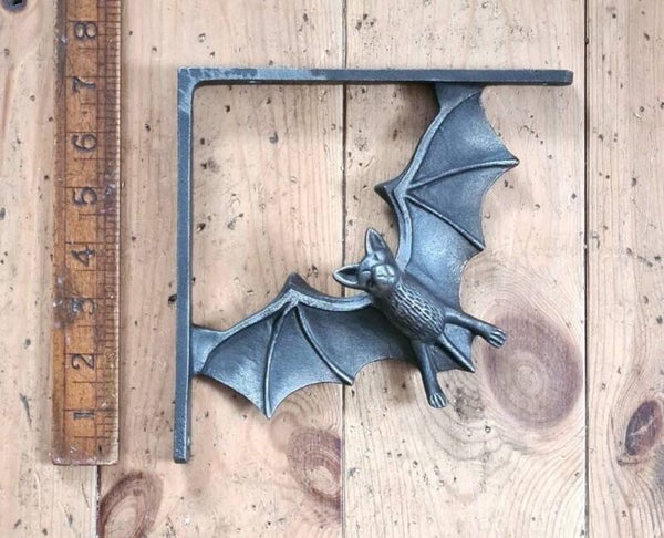 Shelf Bracket FLYING BAT Cast Antique Iron