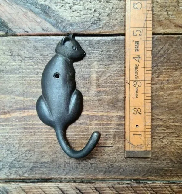 Coat Hook CAT Looking Sideways
