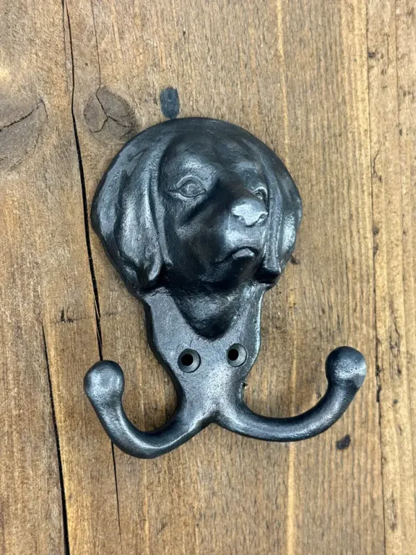 Coat Hook Double DOG FACE