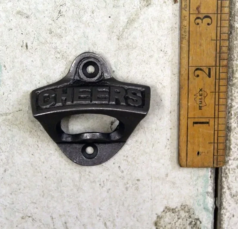 Cast Iron Cheers Bottle Opener