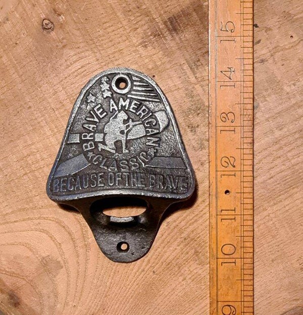 Bottle Opener Wall Mounted BRAVE AMERICAN