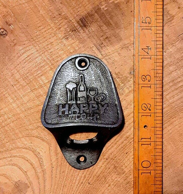 Bottle Opener Wall Mounted HAPPY HOUR