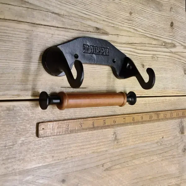 Toilet Roll Holder TOILET Drop In PECKHAM Black Epoxy