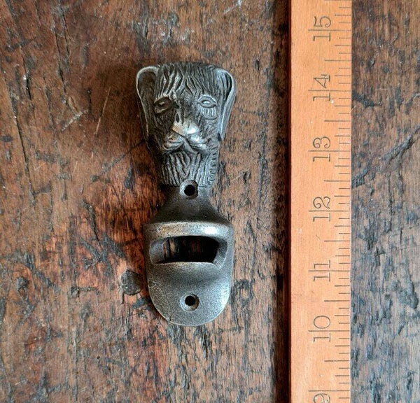 Bottle Opener Wall Mounted DOG FACE