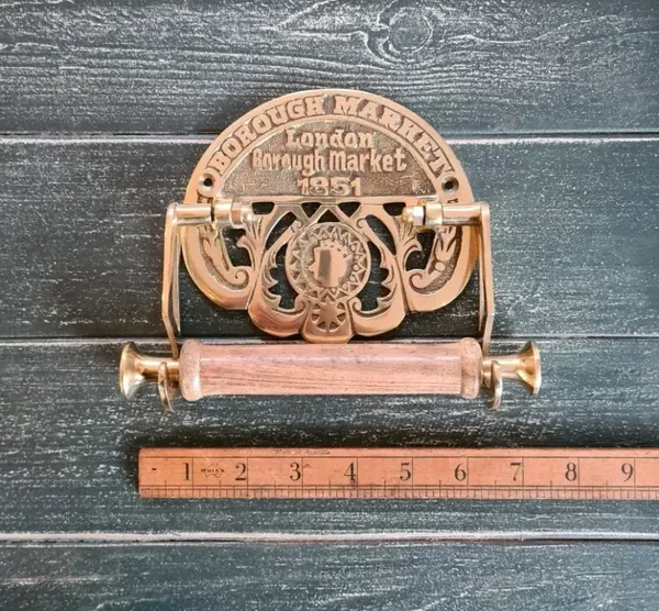 Toilet Roll Holder BOROUGH MARKET Solid Brass