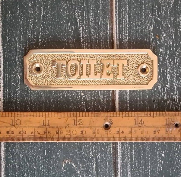 Plaque Toilet Door TOILET