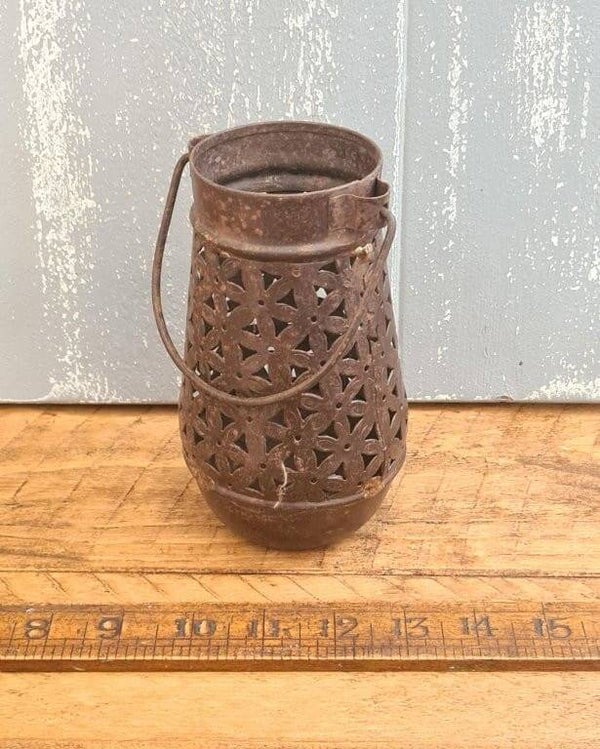 Moroccan Pierced BOTTLE GOURD Lantern Small