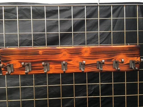 Rustic Cast Iron Coat Hook Rack