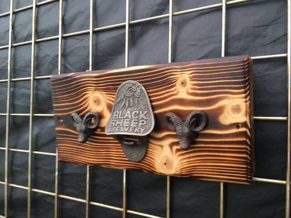 Rustic Ram Bottle Opener Plaque