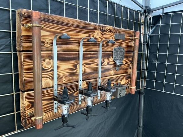 Rustic Copper Pipe Wall-Mounted Bar Optics