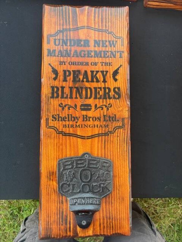 Peaky Blinders Bottle Opener Plaque