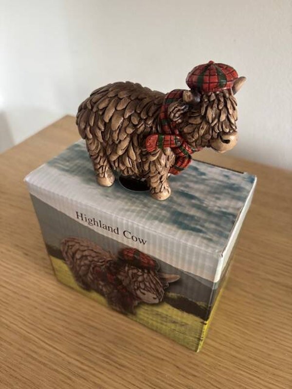 Single Standing Highland Cow ornament