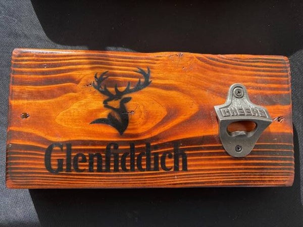 Glenfiddich Bottle Opener Plaque