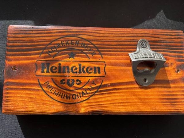 Heineken Bottle Opener Plaque