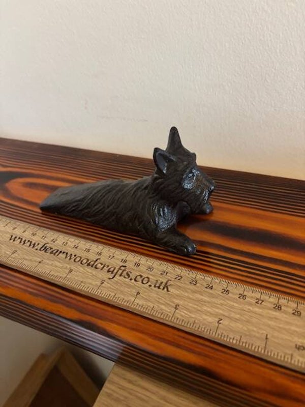 Cast Iron Dog Door Stop Wedge