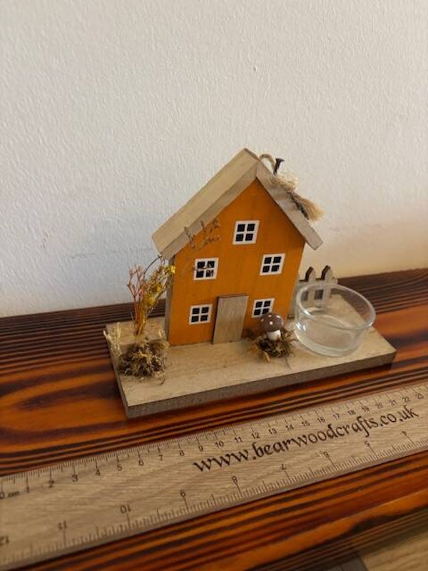 Orange House Tea Light Holder