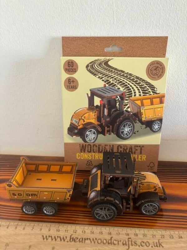 Woodcraft Construction Vehical 3D Jigsaw Puzzle