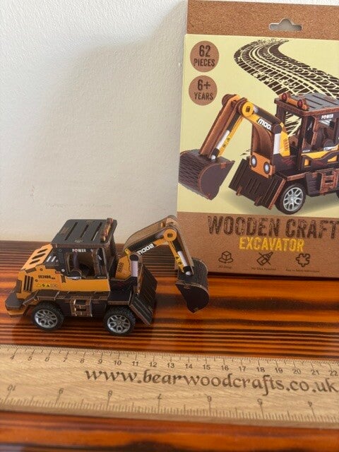 Woodcraft Excavator 3D Jigsaw Puzzle