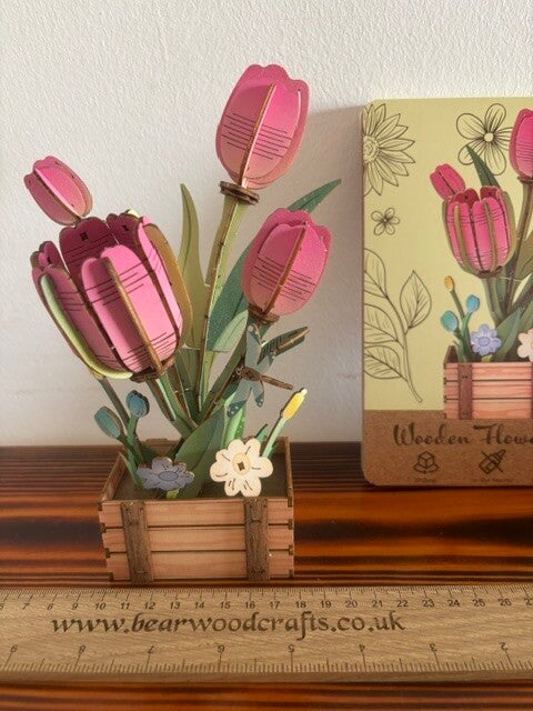 Woodcraft Tulip 3D Jigsaw Puzzle