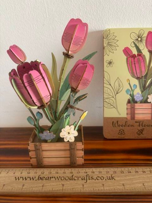 Woodcraft Tulip 3D Jigsaw Puzzle