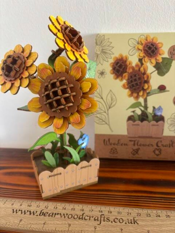 Woodcraft Sunflower 3D Jigsaw Puzzle