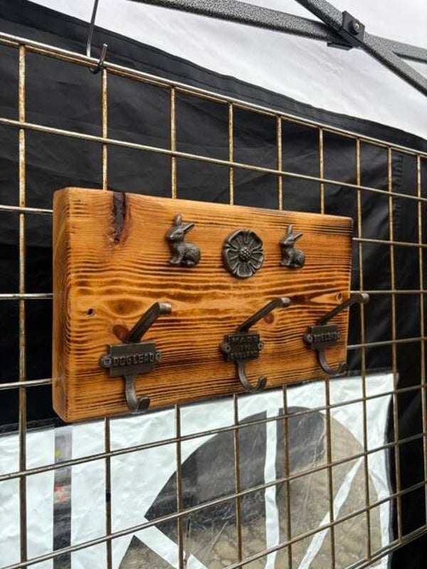 Rabbit & Rose Coat Hook Rack