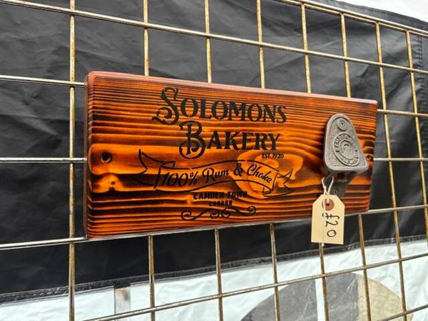 Solomons Bakery Bottle Opener Plaque