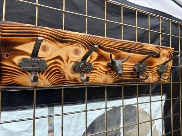 Highland Cow Coat Hook Rack