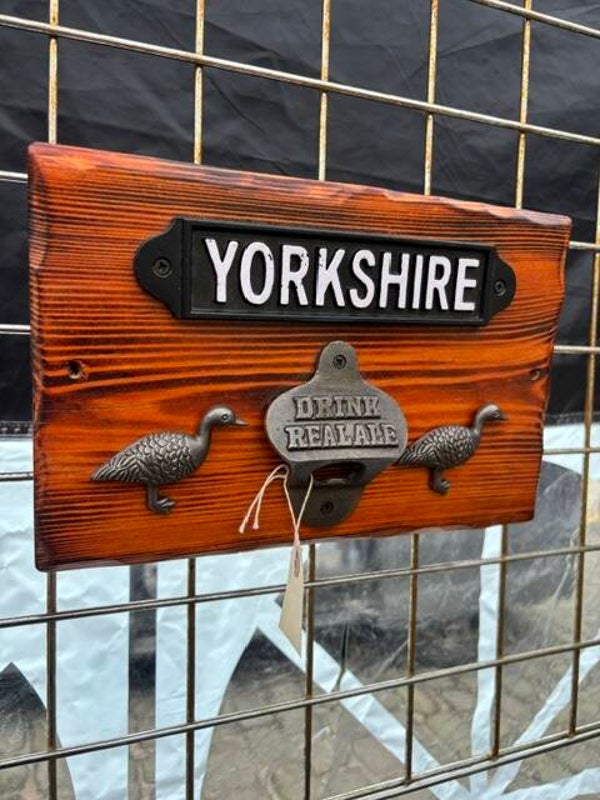 Yorkshire Bottle Opener Plaque – Duck Design
