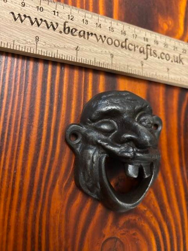 Cast Iron Laughing Face Bottle Opener