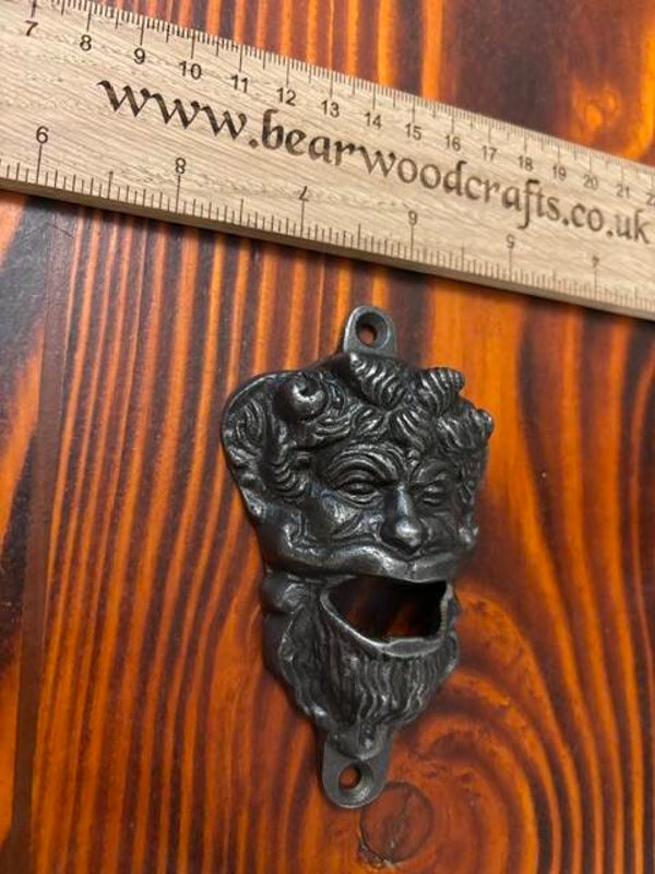 Cast Iron Green Man Bottle Opener