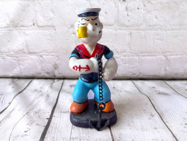 Cast Iron Sailor with Anchor
