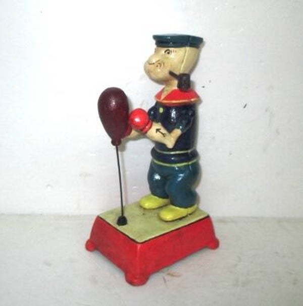 Cast Iron Sailor Figure - Boxing