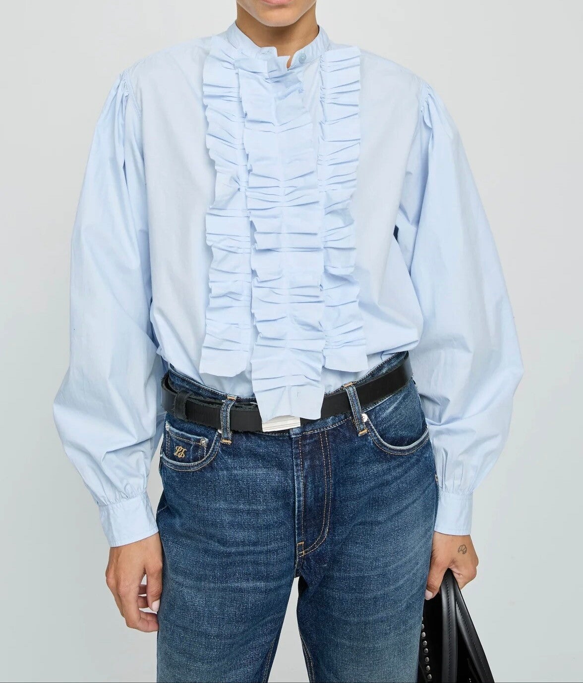 Blouse Magrita bleu ciel - Laurence Bras