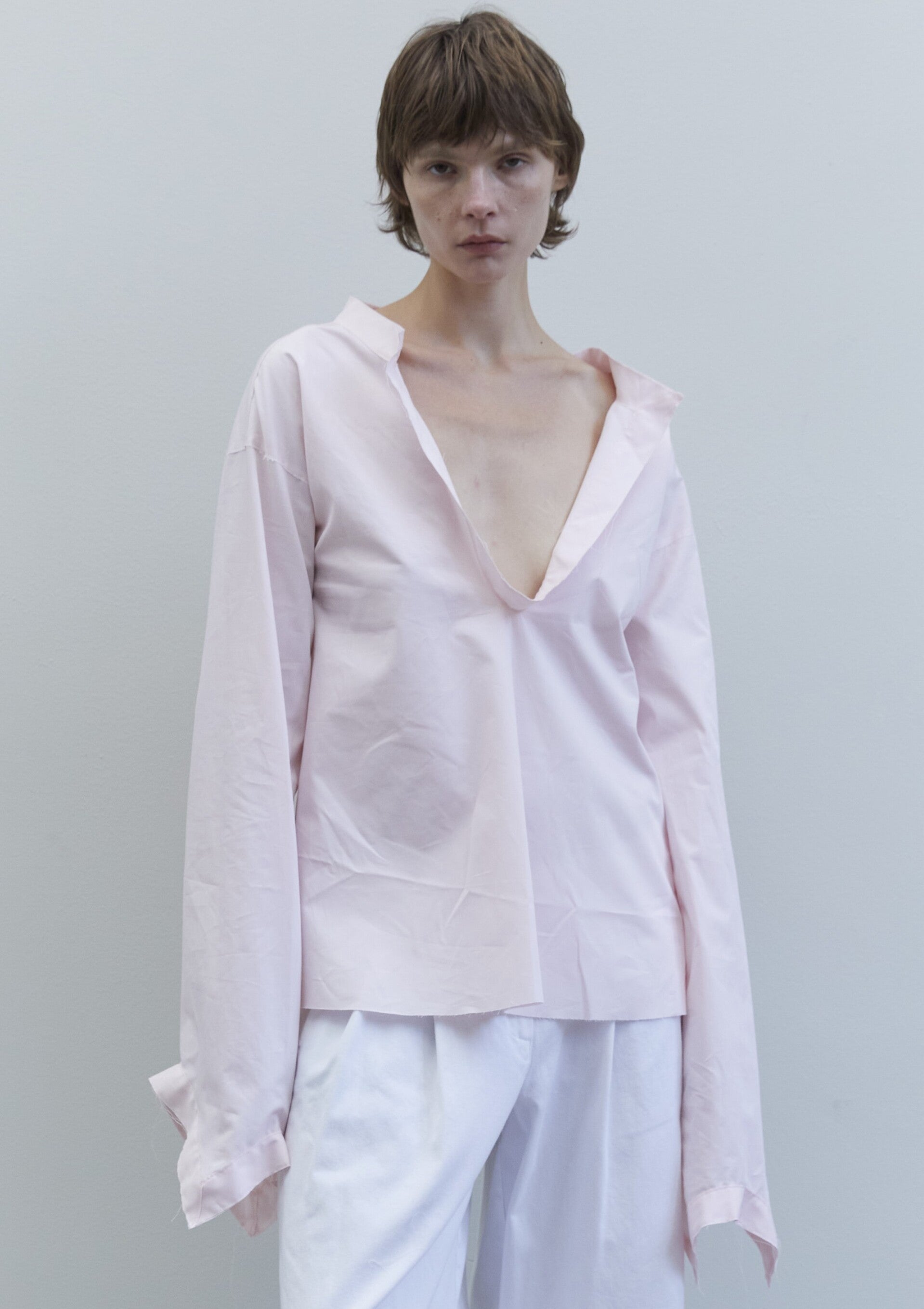 Blouse Scollo en soie rose - Jejia