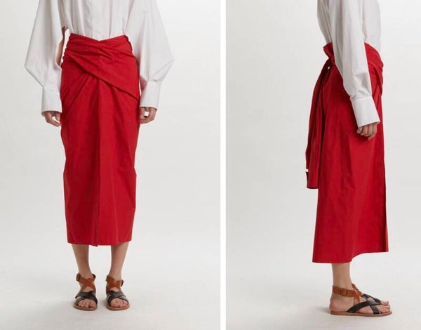 Jupe "japonaise"  rouge - Phisique du role