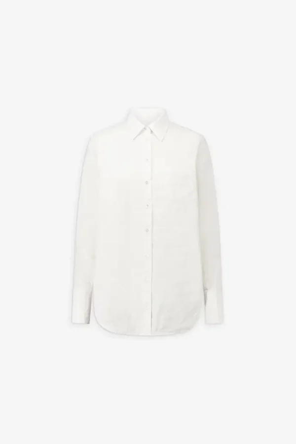Chemise Babille blanche en coton froissé - Laurence Bras