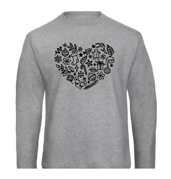 Sweat de Noël - Coeur