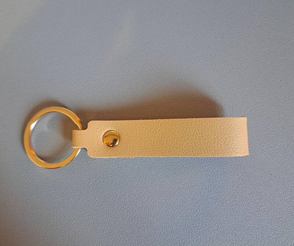 Porte clé rectangulaire - BEIGE