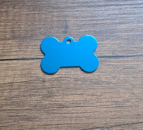 Médaille personnalisable chien - BLEU