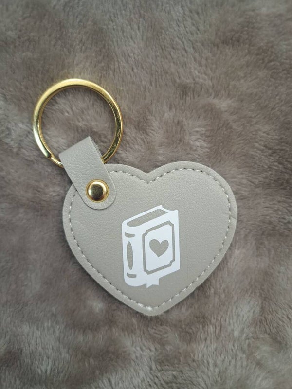 Porte-clé gris LIVRE