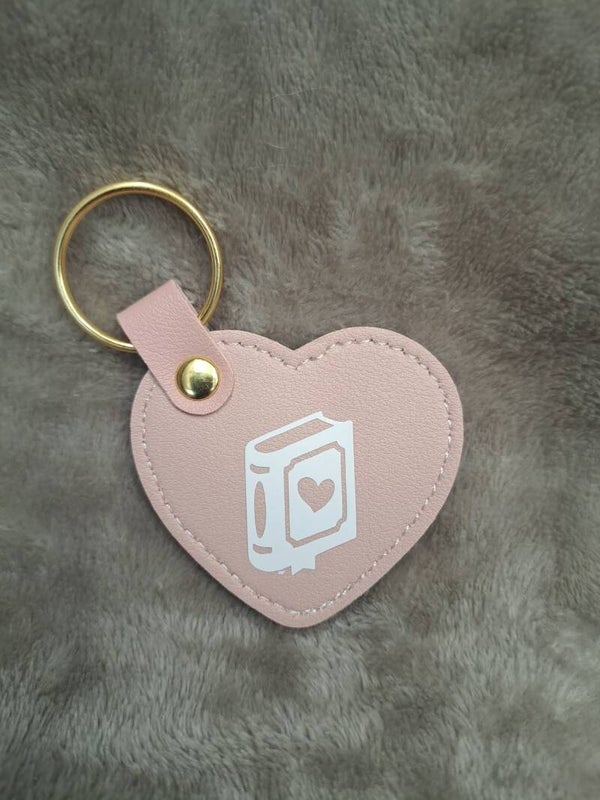 Porte-clé rose LIVRE
