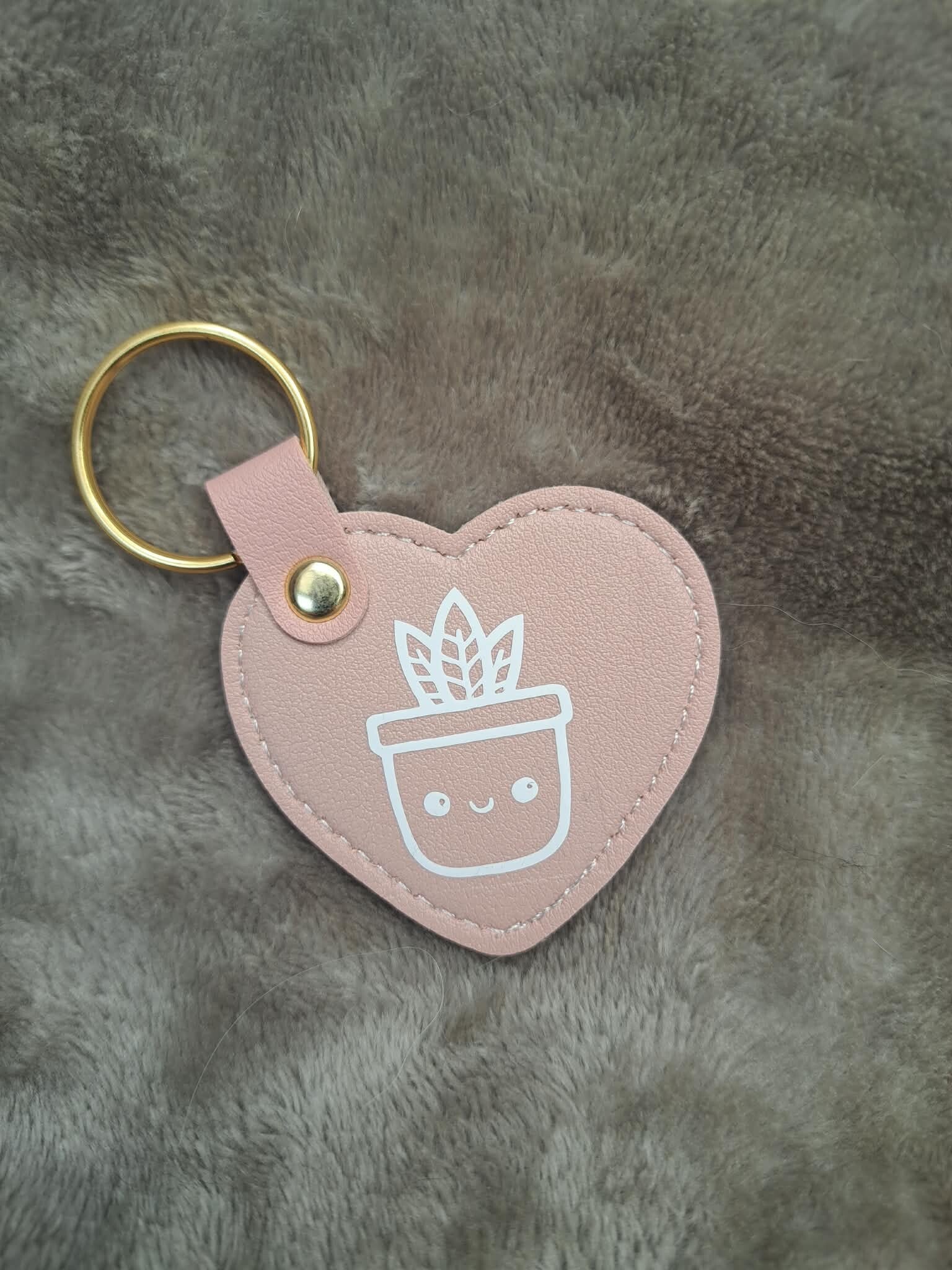 Porte-clé rose PLANTE