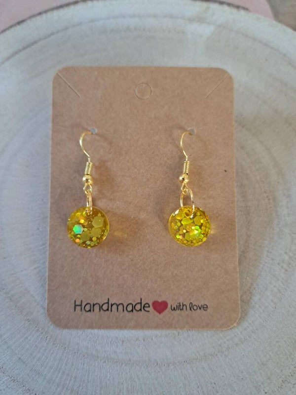 Ronds jaunes paillettes