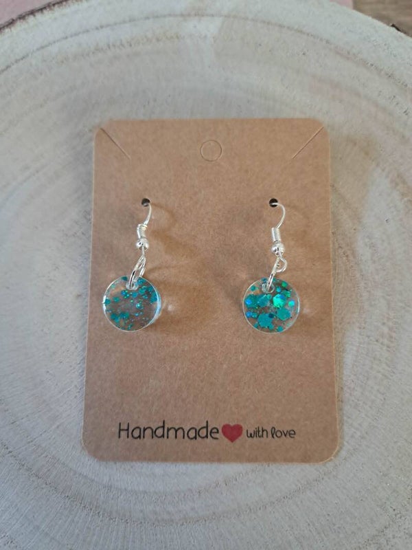 Ronds bleus paillettes