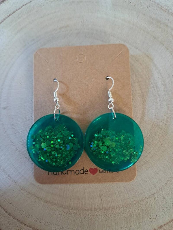 Ronds verts paillette