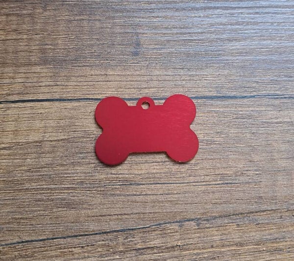 Médaille personnalisable chien - ROUGE