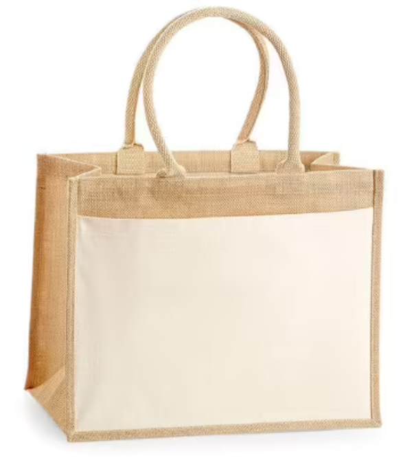 Sac en toile de jute personnalisable